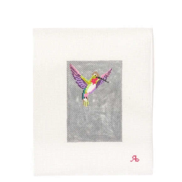 NWT Rachel Barri Self Finishing Passport Holder In Lavender & Hummingbird Insert - Picture 2 of 2